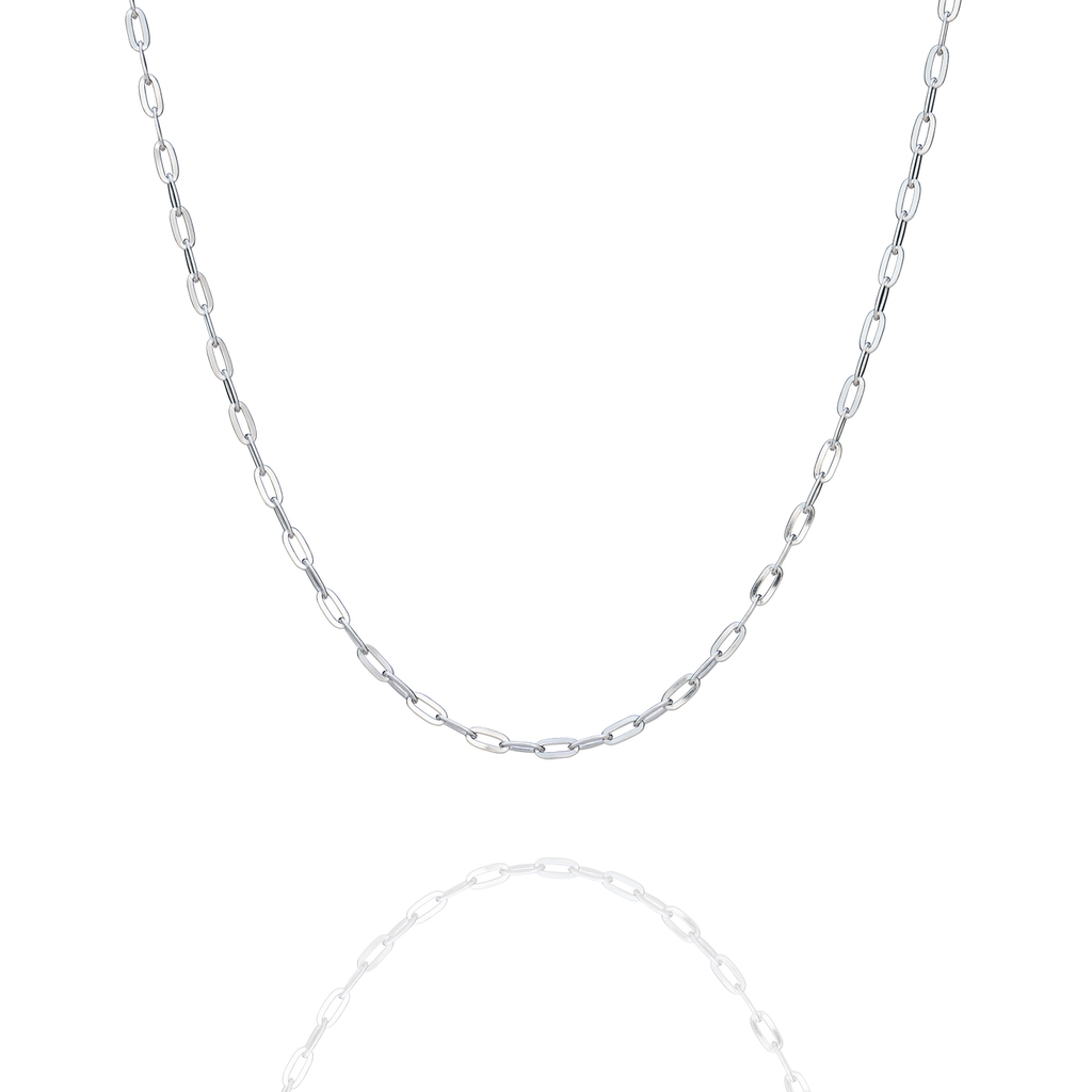 Dây chuyền - Trơn 16 - Màu bạc (Paperclip Chain)