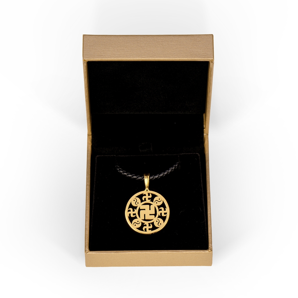 Mặt dây chuyền hình tròn (Wan Pendant 24kt yellow gold 25mm)