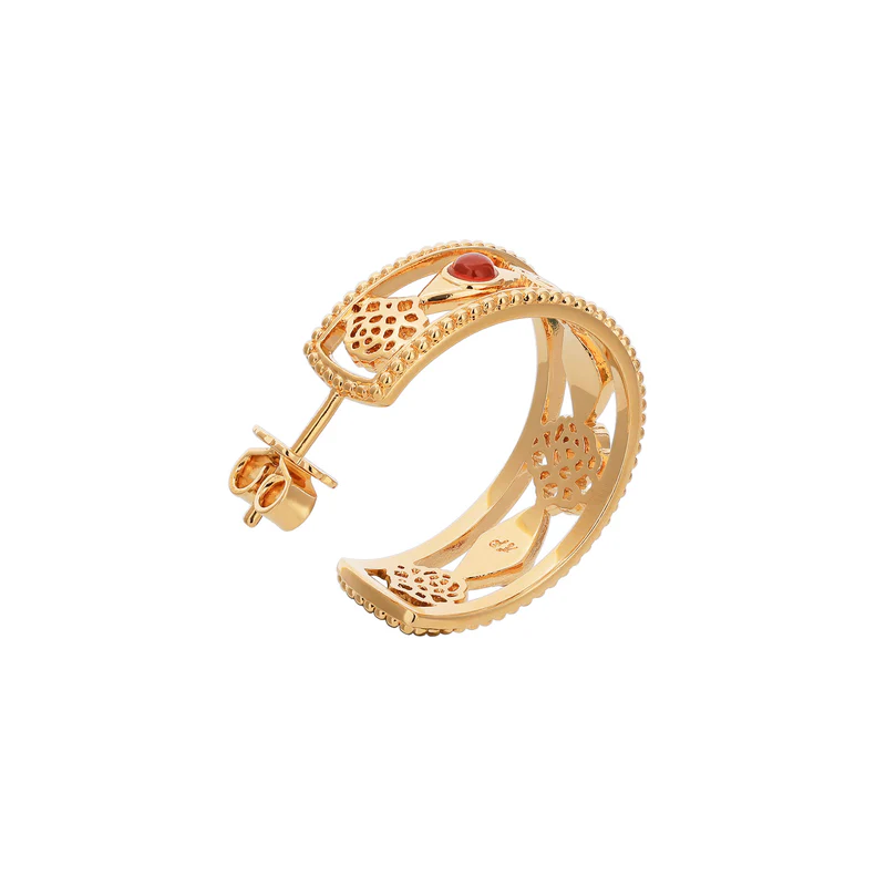 Khuyên tai - Hoa Mẫu đơn (Golden Tang Peony Hoop)