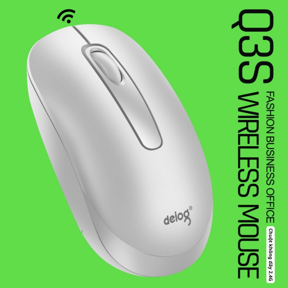 Chuột không dây chính hãng DEIOG Q3S wireless 2.4ghz không dây thiết kế nhỏ gọn DPI 1600
