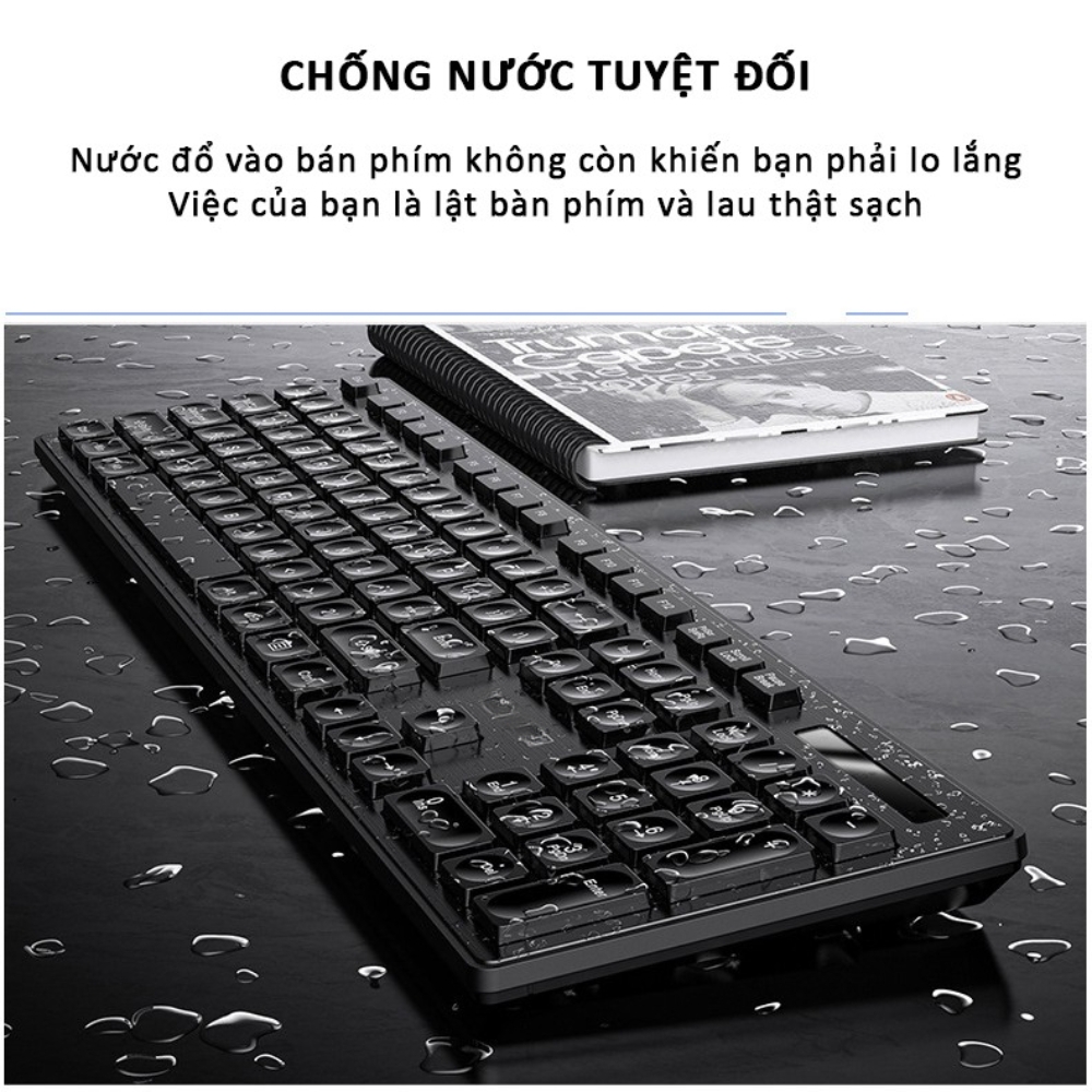 Combo Bàn Phím Chuột Không Dây Chính Hãng DEIOG V31 Wireless 2,4GHZ Làm Việc Văn Phòng Chơi Game Full Size 104 Key Mới 2024