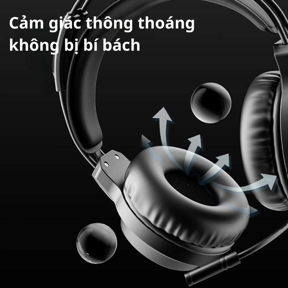Tai Nghe Chụp Tai Gaming Chính Hãng Deiog E8450 Phiên Bản 5.3 Giả Lập 7.1 Có Mic Cho Máy Tính Laptop Âm Thanh Sống Động