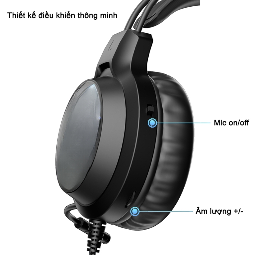Tai Nghe Chụp Tai Gaming Chính Hãng Deiog E8450 Phiên Bản 5.3 Giả Lập 7.1 Có Mic Cho Máy Tính Laptop Âm Thanh Sống Động