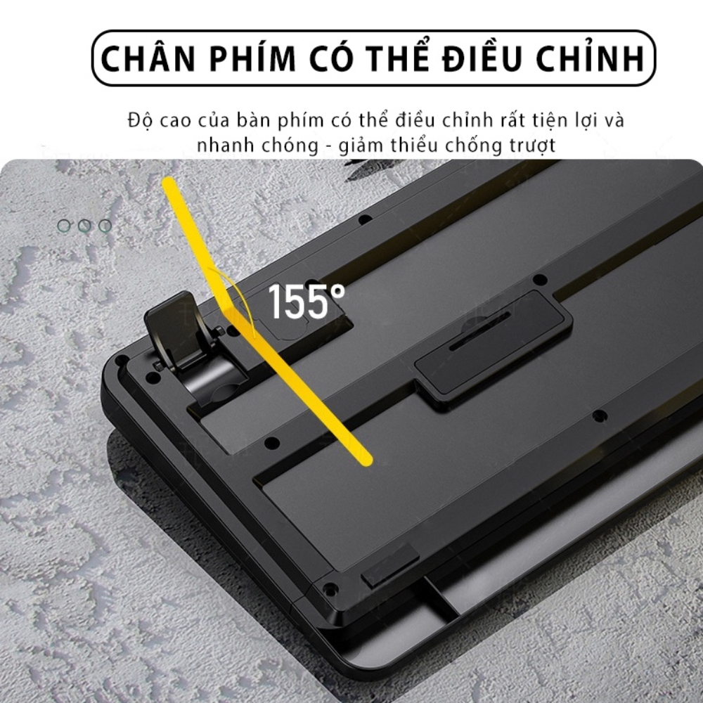 Combo bàn phím chuột văn phòng chính hãng DEIOG DY 817S có dây chống nước giả cơ cho làm việc và chơi game