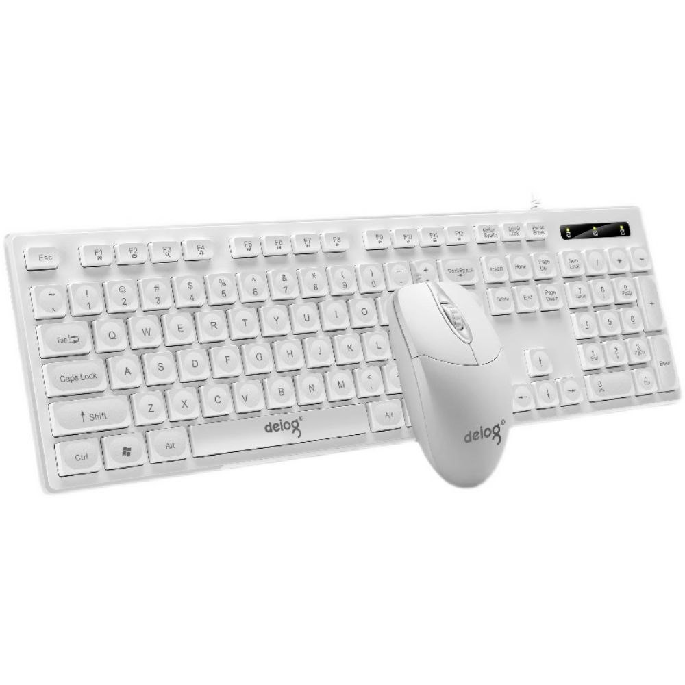 Combo bàn phím chuột máy tính chính hãng DEIOG DY 912 có dây full size 104 key gõ phím nhanh chống nước tốt giả cơ gaming văn phòng 2024