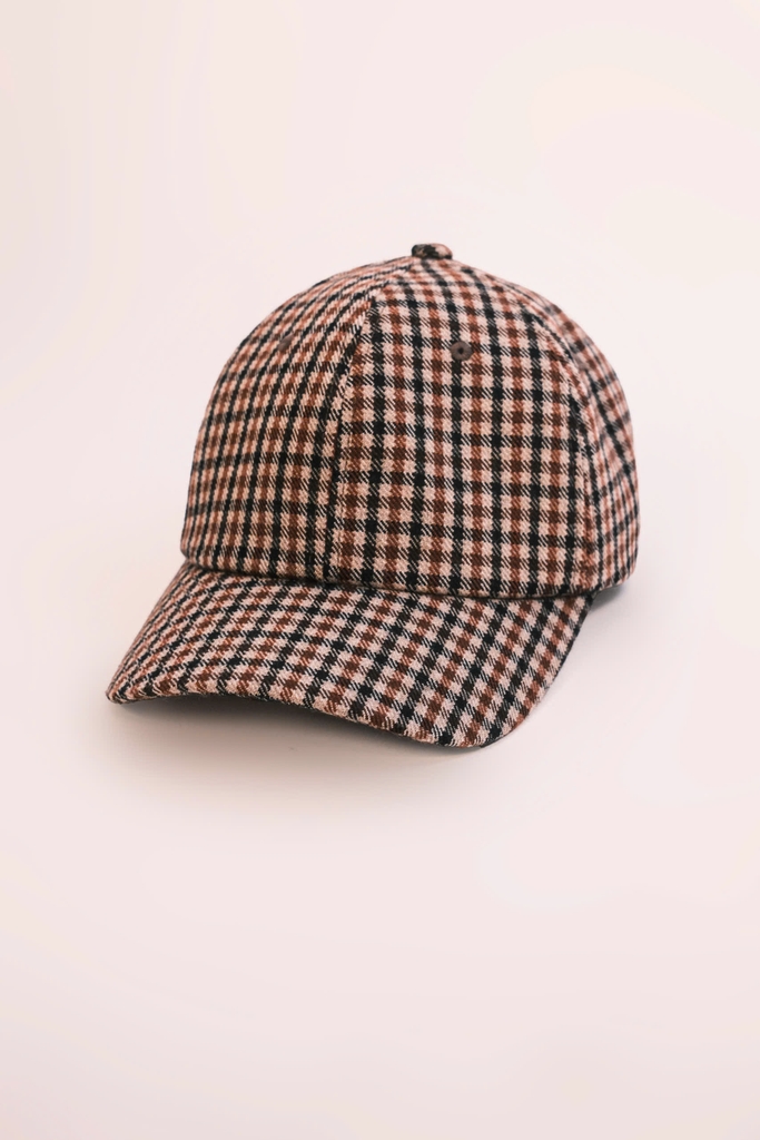 "HOUNDSTOOTH" BASEBALL CAP