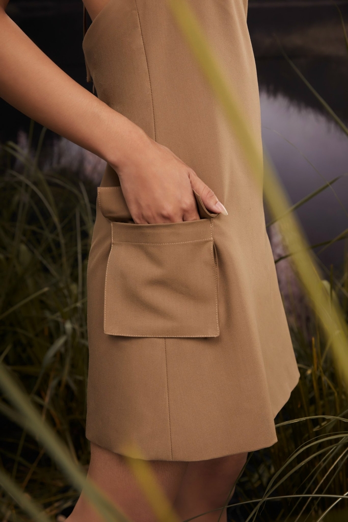 SAFARI HALTER DRESS