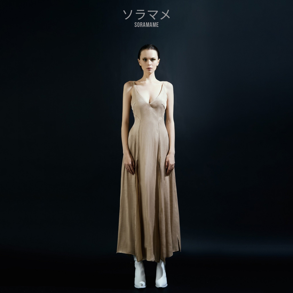 SPLIT CHIFFON DRESS
