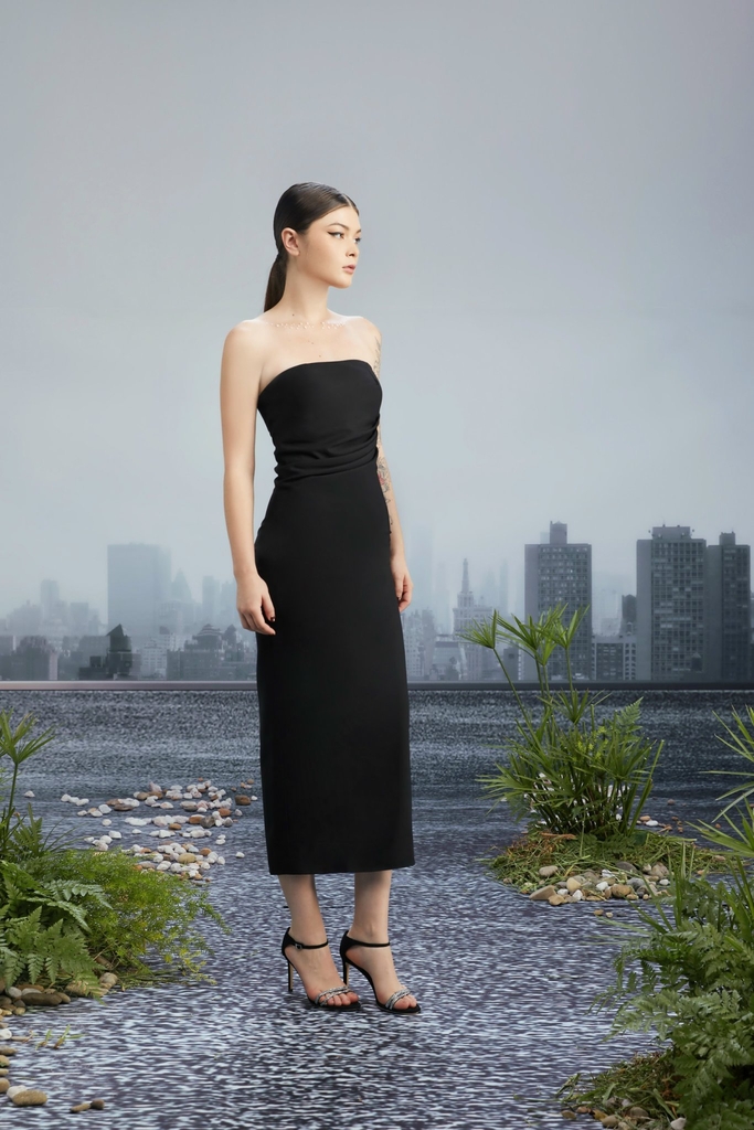 CROOKED SKYLINE DRESS
