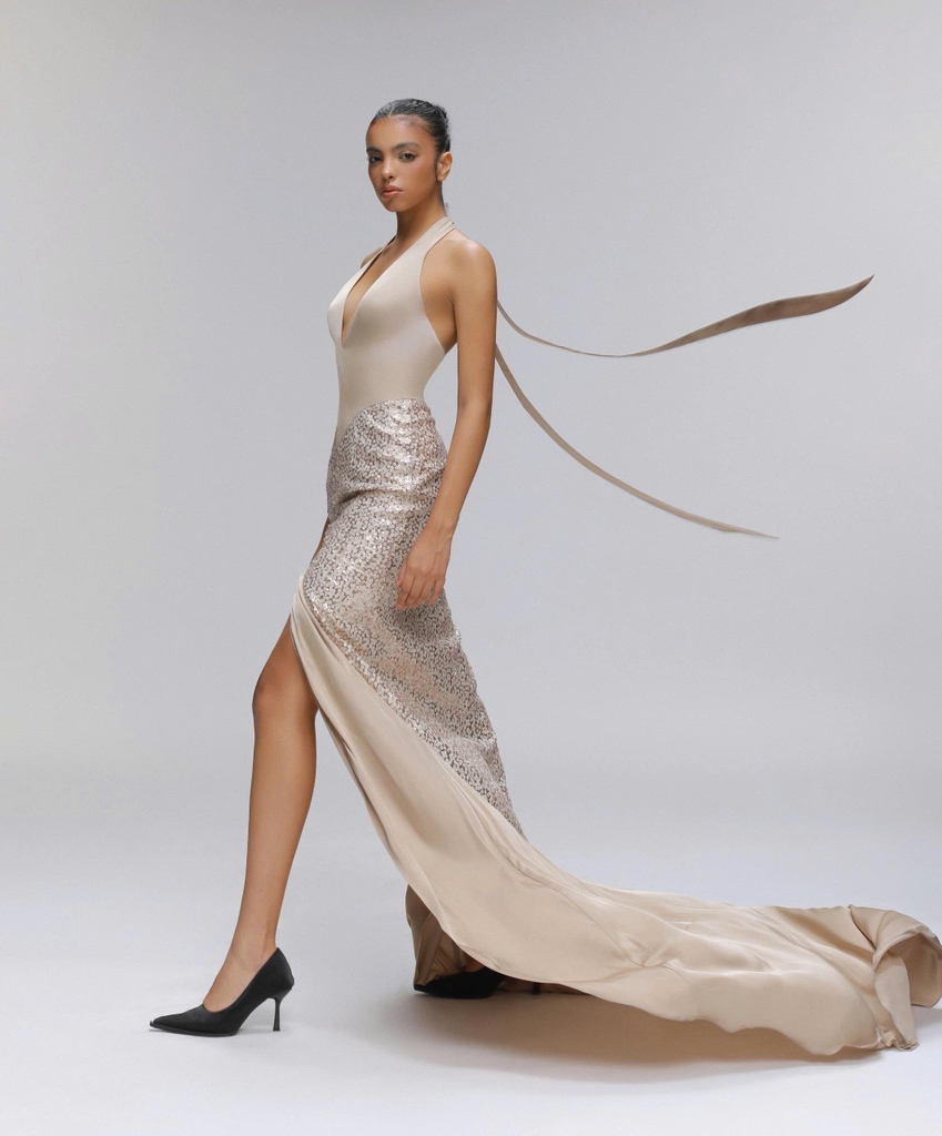 WATERFALL DRESS