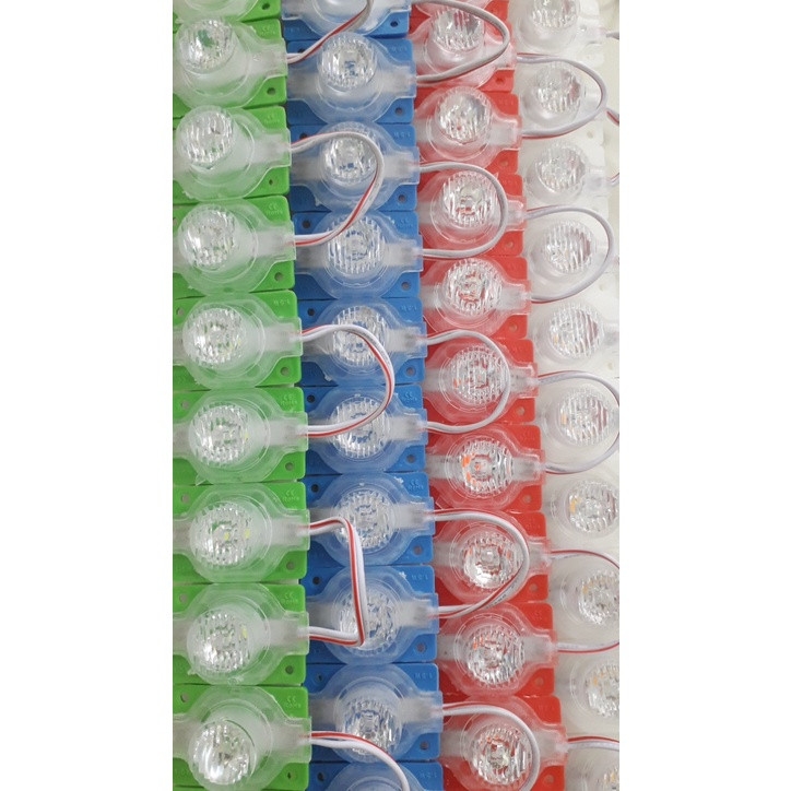 Đèn Led rọi mắt trâu, 1.5W điện áp DC12V, 1 dây 20 bóng, siêu sáng ( trắng, trắng lạnh, vàng ấm, đỏ, xanh dương, xanh lá )