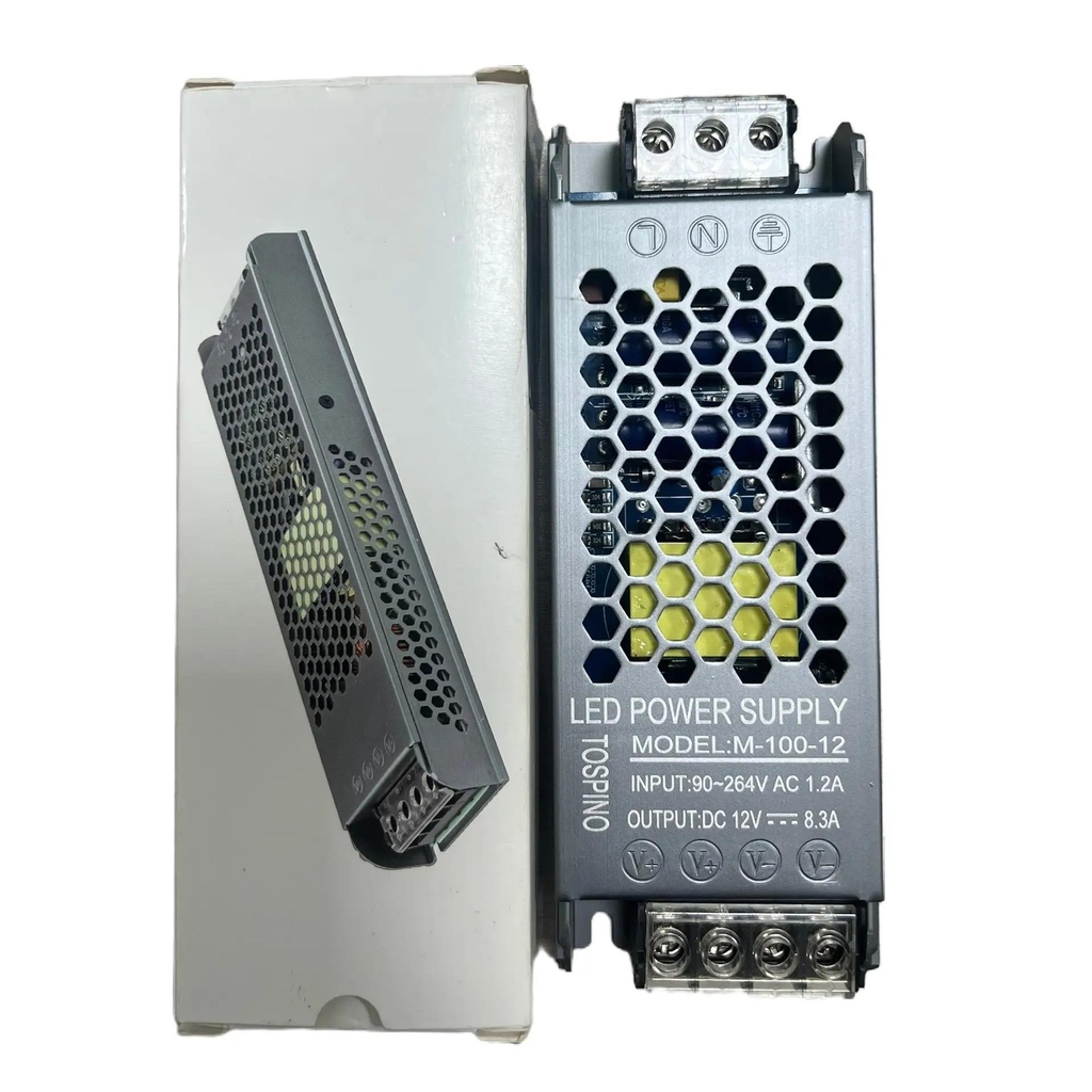 Nguồn công trình 12V 8.3A 100W trong nhà màu trắng chất lượng cao, siêu bền