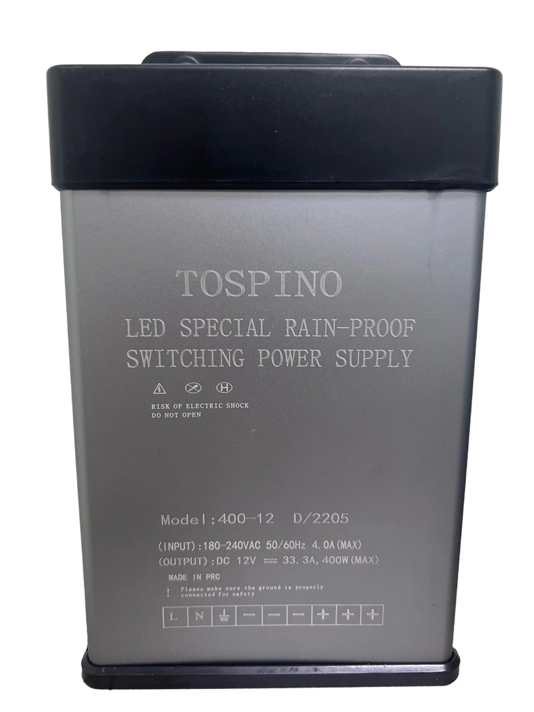 Nguồn Led 12V 33A 400w vỏ nhôm ngoài trời,Nguồn chống nước siêu bền,chất lượng cao,vượt trội