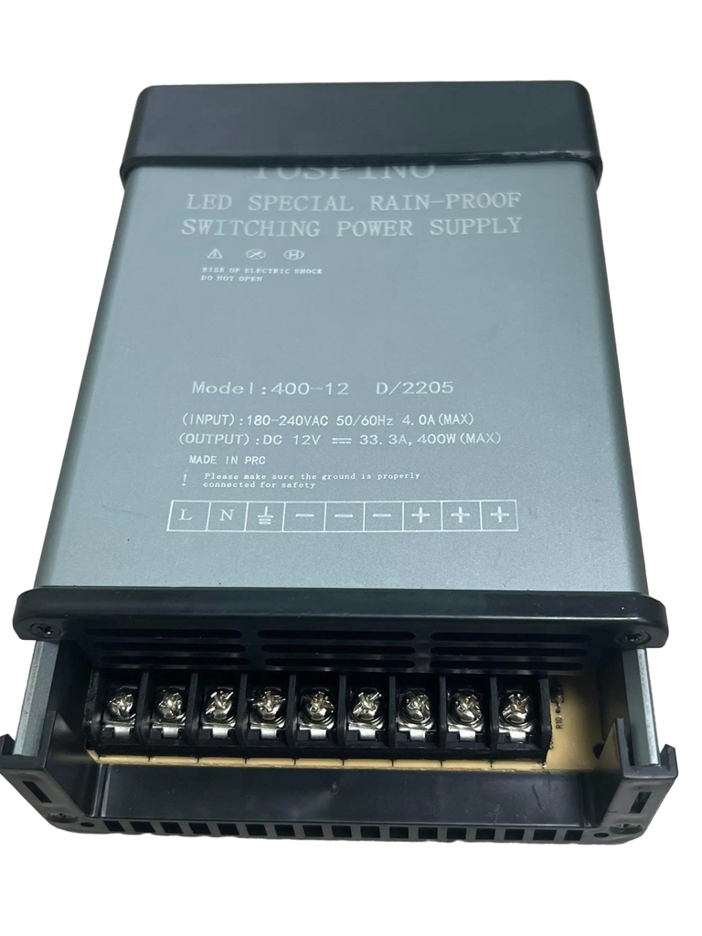 Nguồn Led 12V 33A 400w vỏ nhôm ngoài trời,Nguồn chống nước siêu bền,chất lượng cao,vượt trội