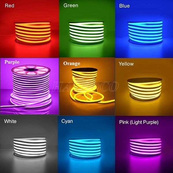 Led NEON 12V 50M, chống nước, dùng để trang trí, tạo logo, uốn chữ uốn hình quảng cáo siêu đẹp, nhiều màu lựa chọn