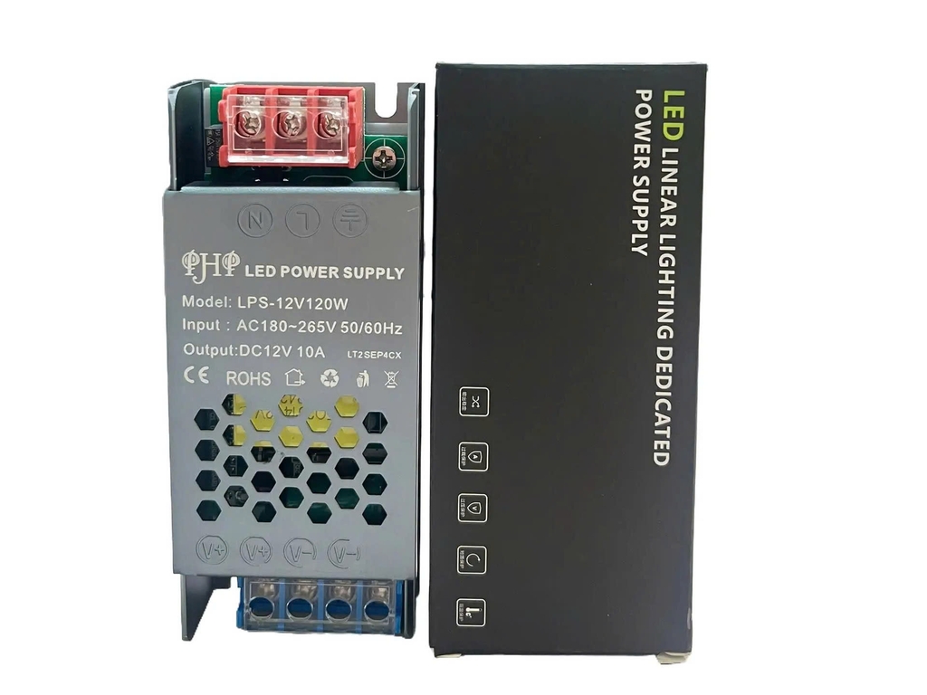 Nguồn mỏng, nguồn dẹp vỏ xám xanh 12V 10A 120W Chất lượng cao siêu bền