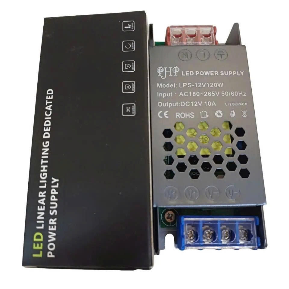 Nguồn mỏng, nguồn dẹp vỏ xám xanh 12V 10A 120W Chất lượng cao siêu bền