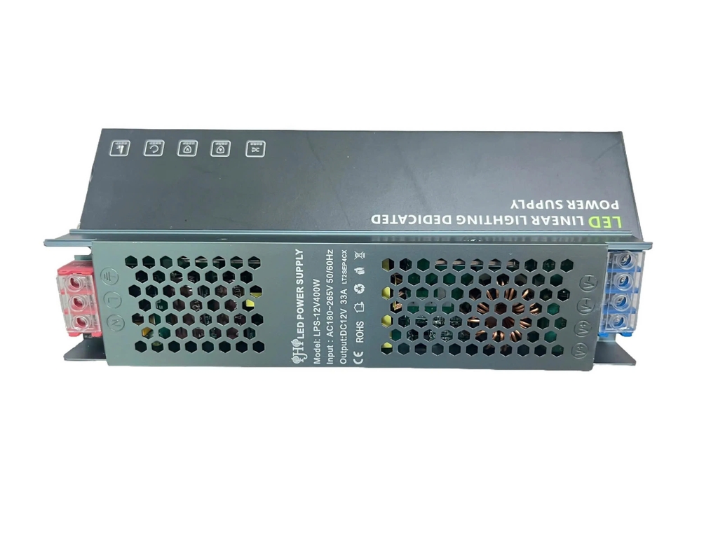 Nguồn mỏng, nguồn dẹp vỏ xám xanh 12V 33A 400W Chất lượng cao siêu bền