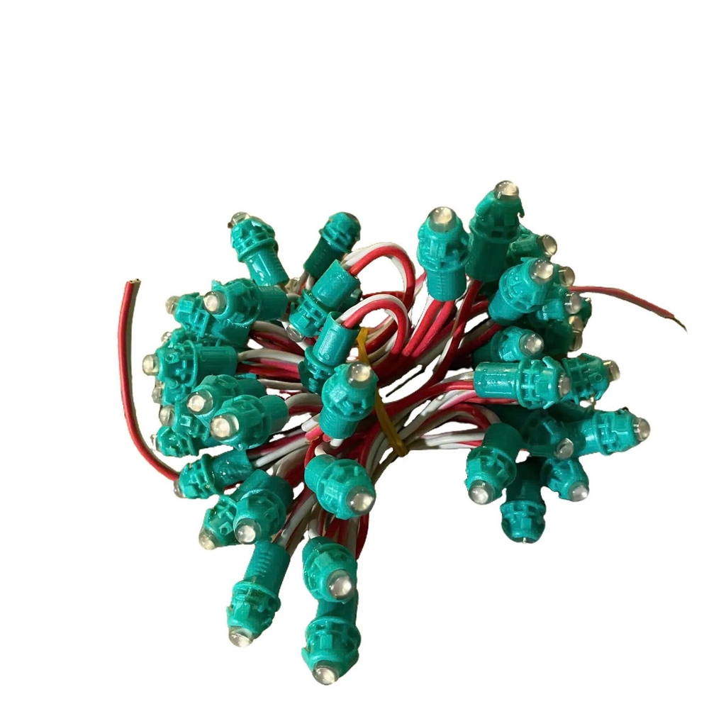 Led đúc F5 12V quấn cây ngoài trời, biển quảng cáo (trắng, vàng ấm, vàng đậm, xanh dương, xanh lá, hồng, đỏ)