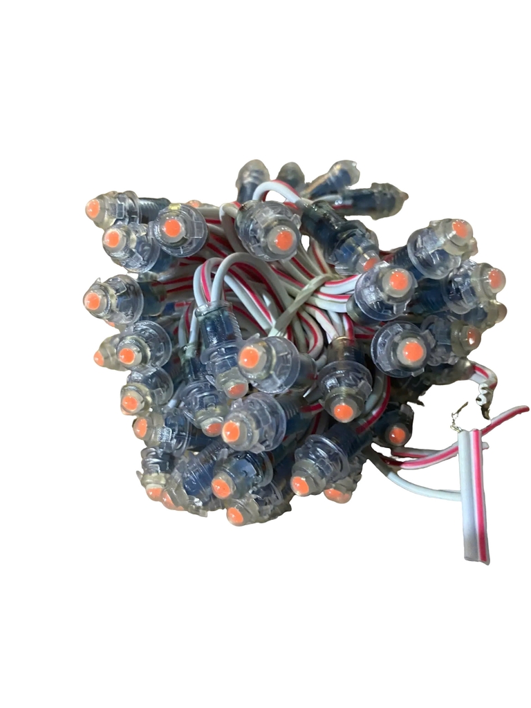 Led đúc F5 12V quấn cây ngoài trời, biển quảng cáo (trắng, vàng ấm, vàng đậm, xanh dương, xanh lá, hồng, đỏ)