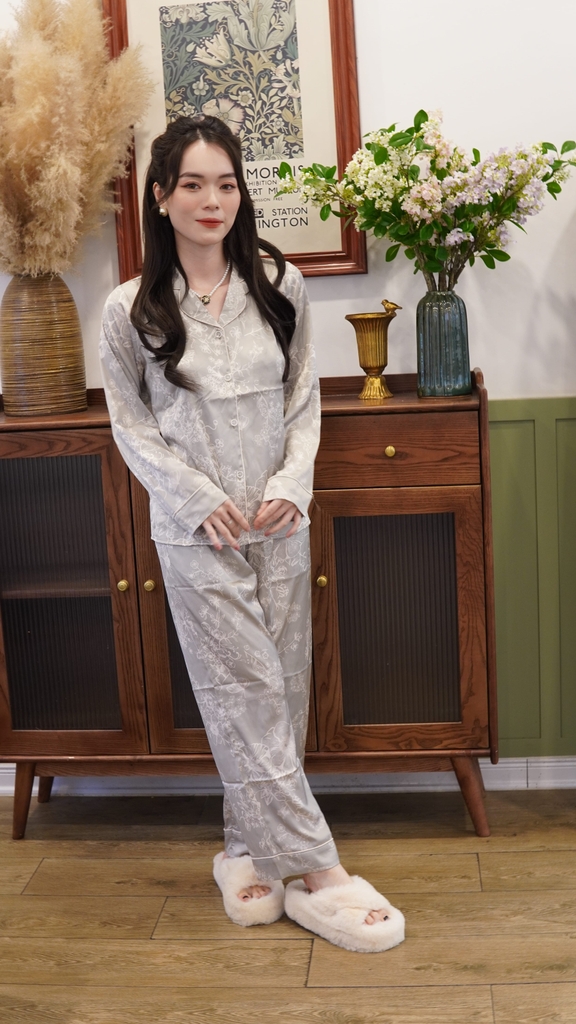 Pijama Dài Tay Họa Tiết Chuồn Chuồn Latin