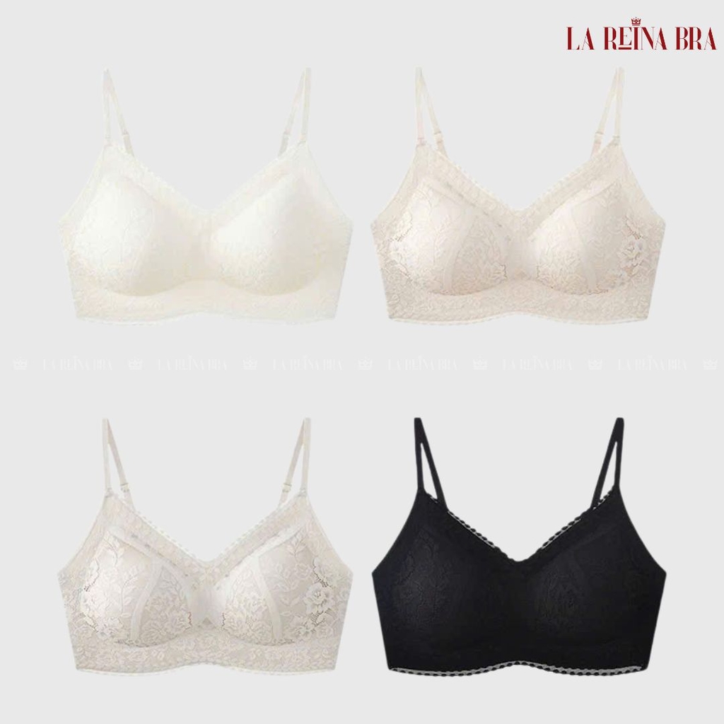 Áo Bra Nữ Ren Mềm Thiết Kế Tinh Tế, Sang Trọng, Đệm Mỏng Định Hình Khuân Ngực - LRAB249