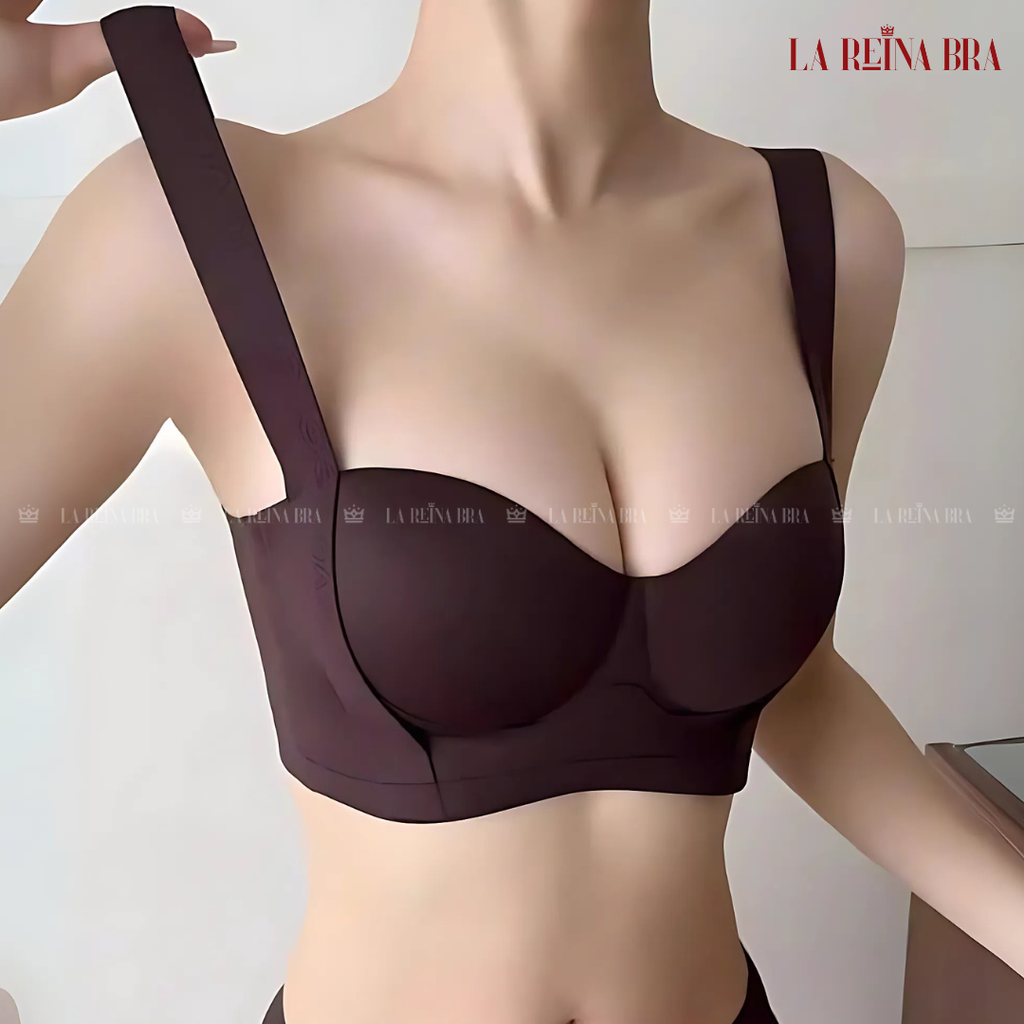 Áo Ngực Nữ LA REINA BRA Áo Lót Su Đúc Bản To Siêu Nâng Đỡ Và Làm Đầy Vòng Một Áo Không Gọng Thoáng Khí - LRAL132