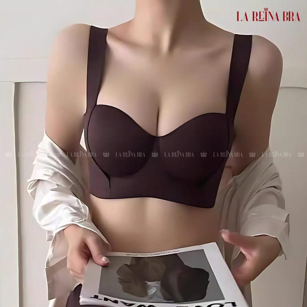 Áo Ngực Nữ LA REINA BRA Áo Lót Su Đúc Bản To Siêu Nâng Đỡ Và Làm Đầy Vòng Một Áo Không Gọng Thoáng Khí - LRAL132