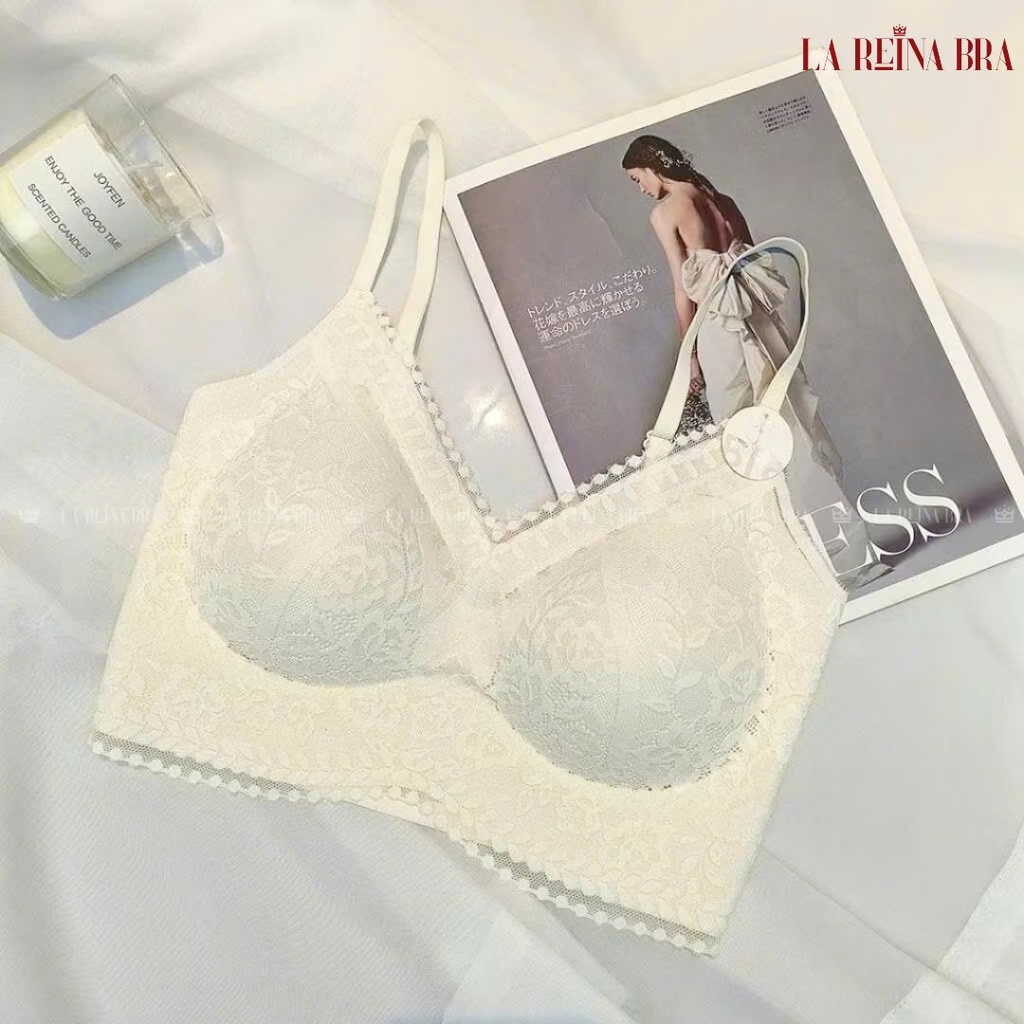 Áo Bra Nữ Ren Mềm Thiết Kế Tinh Tế, Sang Trọng, Đệm Mỏng Định Hình Khuân Ngực - LRAB249