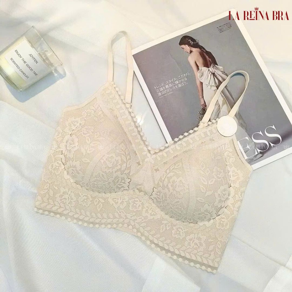 Áo Bra Nữ Ren Mềm Thiết Kế Tinh Tế, Sang Trọng, Đệm Mỏng Định Hình Khuân Ngực - LRAB249