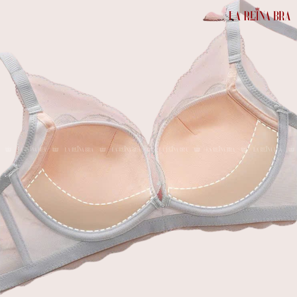 Áo Lót Nữ Ren Tơ, Thiết Kế Nâng Ngực Gợi Cảm, Ren Mềm Quyến Rũ Đệm Nâng 3cm -LRAL171