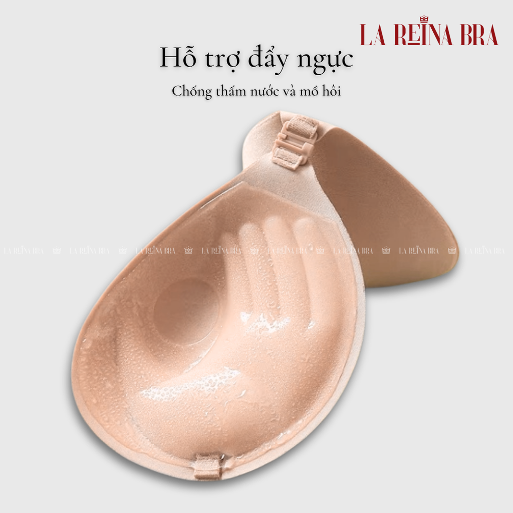 Miếng Dán Nâng Ngực Nữ LA REINA BRA  Hình Bàn Tay Siêu Dày Siêu Dính, Áo Dán Ngực Tạo Khe - LRDN001