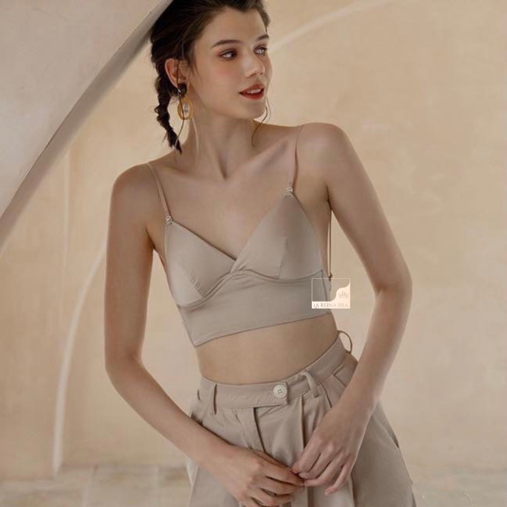Áo Ngực Nữ LA REINA BRA Áo Lót Nữ Hở Lưng Chất Liệu Lụa Cao Cấp Dây Mỏng Đệm Mỏng 1cm - LRAB035