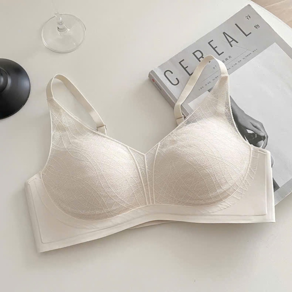 Áo Lót Ren Nâng Ngực Chống Xệ, Đệm Mút 1,5cm, Hoạ Tiết Ren Quyến Rũ, Thoáng Mát Thông Hơi  - LRAL122