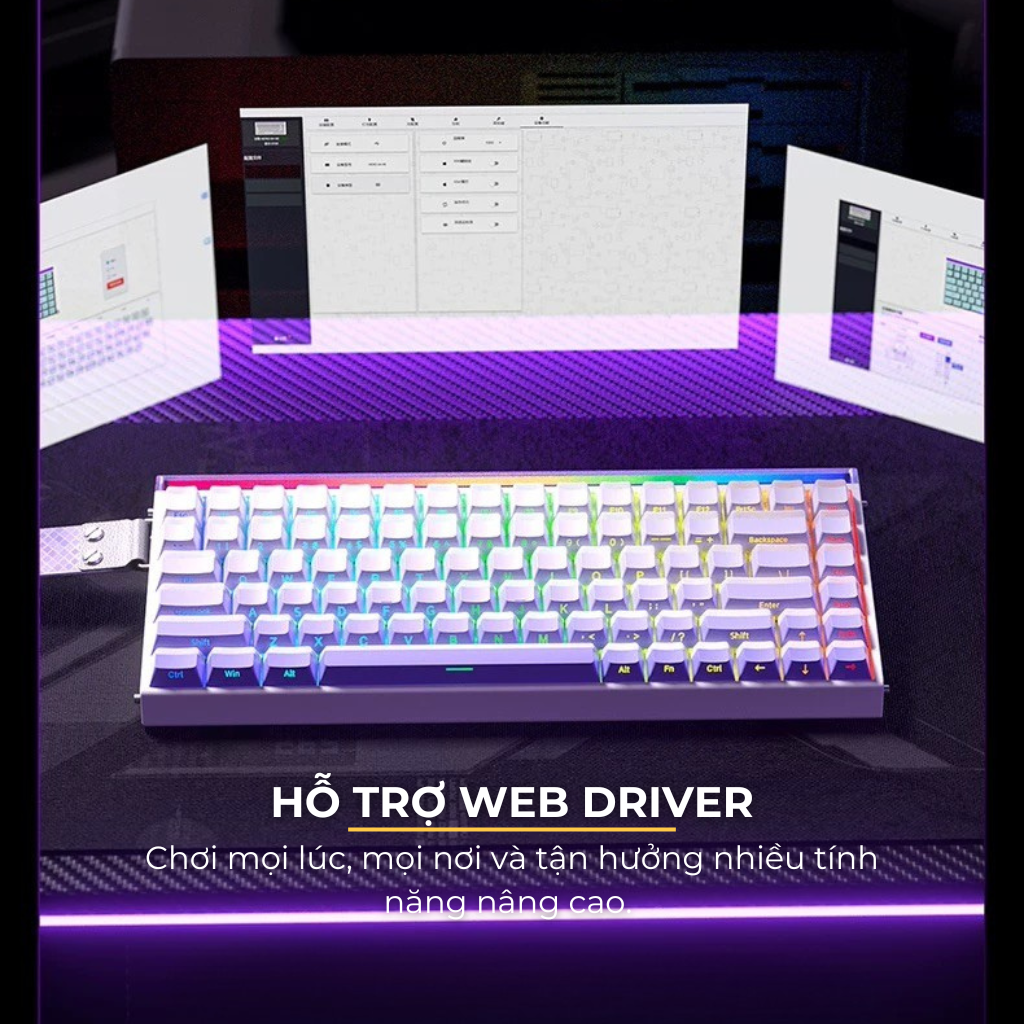 Giao diện Web Driver hỗ trợ AULA HERO 84