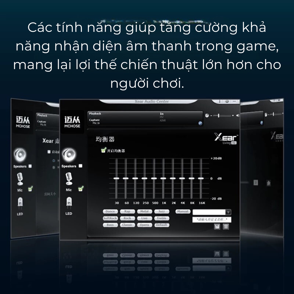 EQ và phần mềm Xear cho MCHOSE G9 Pro