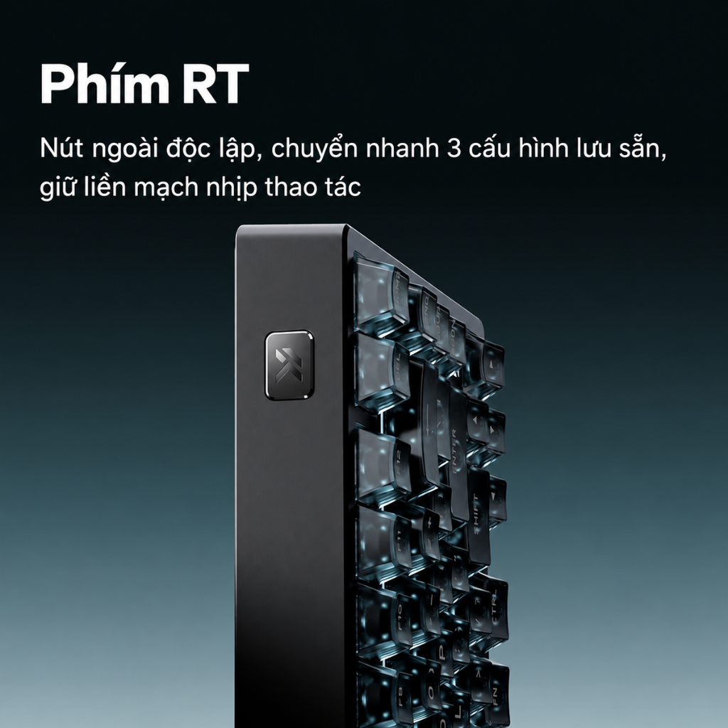 MCHOSE ACE 75 | Bàn Phím Gaming HE Chuyên Game 8K | Scan Rate 256K, Độ Trễ 0.08ms, Accuracy 0.001mm, RGB 16.8 Triệu Màu