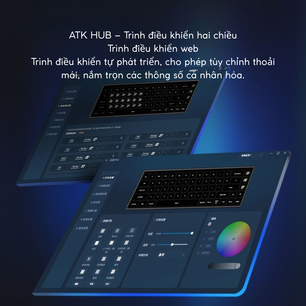 Giao diện ATK HUB dùng để tùy chỉnh ATK 68 V3