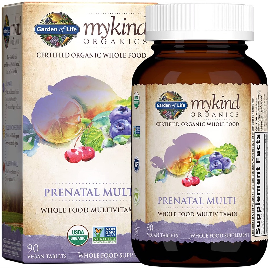 Vitamin Tổng Hợp Hữu Cơ Cho Mẹ Bầu Và Sau Sinh Garden Of Life Mykind Organics Prenatal Once Daily