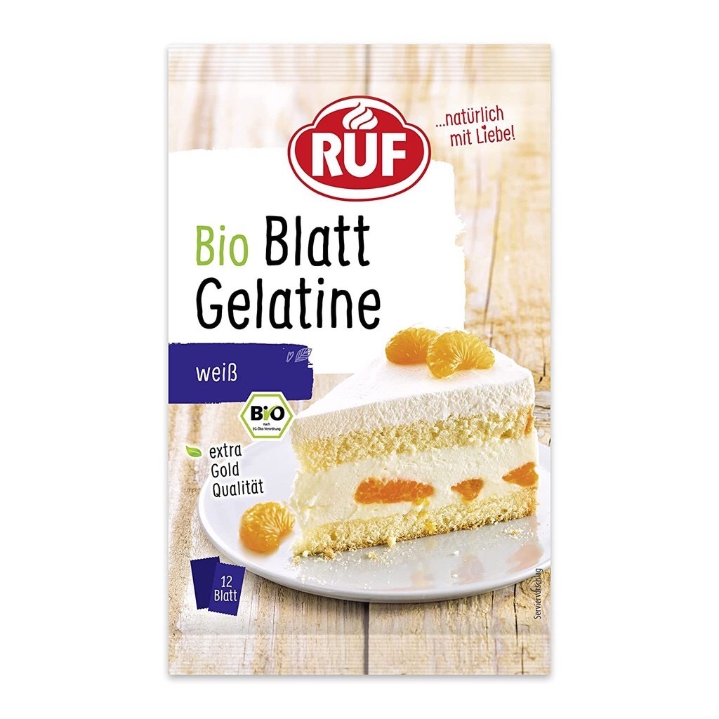 Gelatine lá hữu cơ Ruf 20g