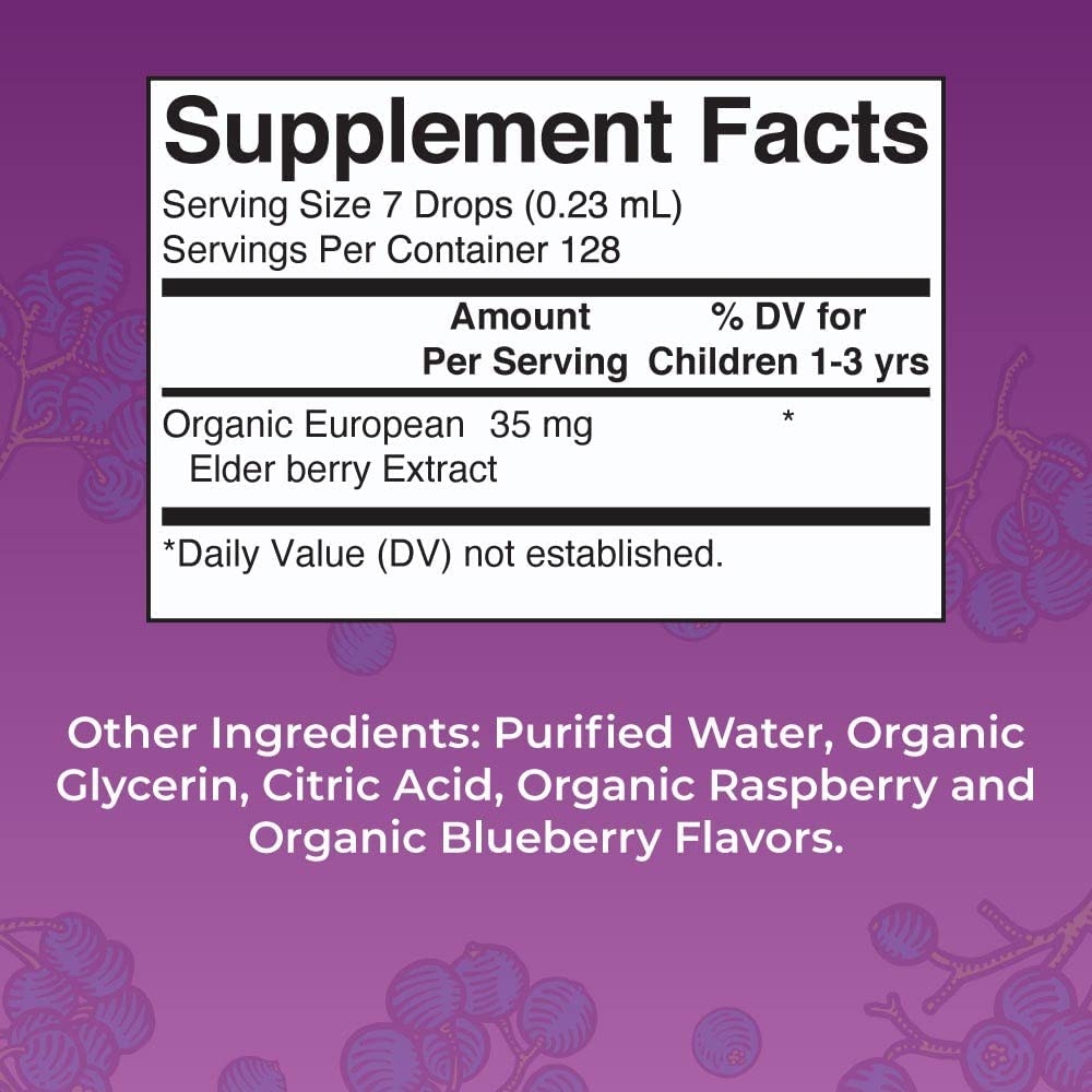 Tăng Đề Kháng Cho Bé 1-3y MaryRuth's Organic Toddler Elderberry Liquid Drops