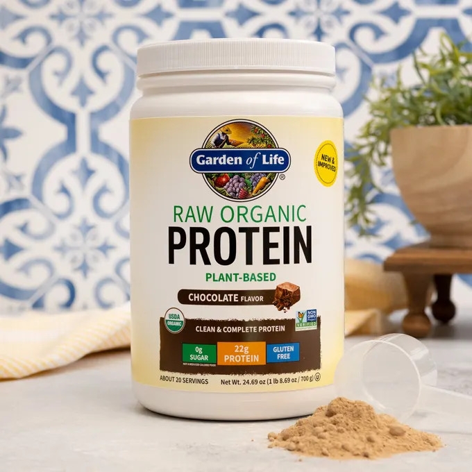 Protein Thô Từ Hạt Nảy Mầm Hữu Cơ Garden Of Life Raw Organic Protein Powder