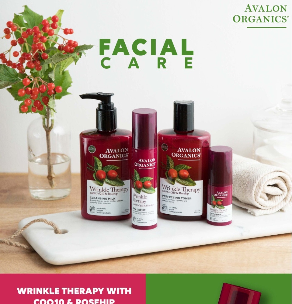 Sữa Rửa Mặt Chống Lão Hóa CoQ10 & Tầm xuân Avalon Organics CoQ10 Facial Cleansing Milk