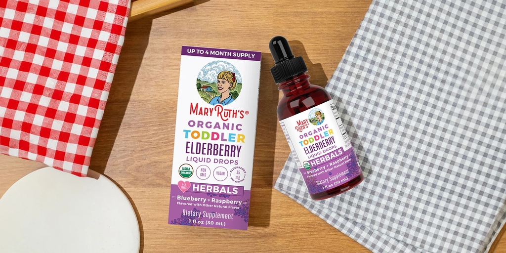 Tăng Đề Kháng Cho Bé 1-3y MaryRuth's Organic Toddler Elderberry Liquid Drops