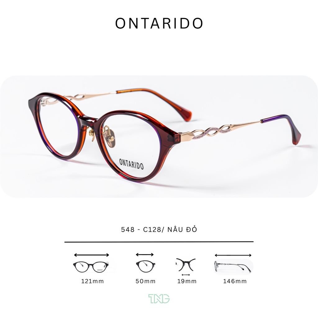 GỌNG KÍNH CẬN, HIỆU ONTARIDO, MÃ: 548
