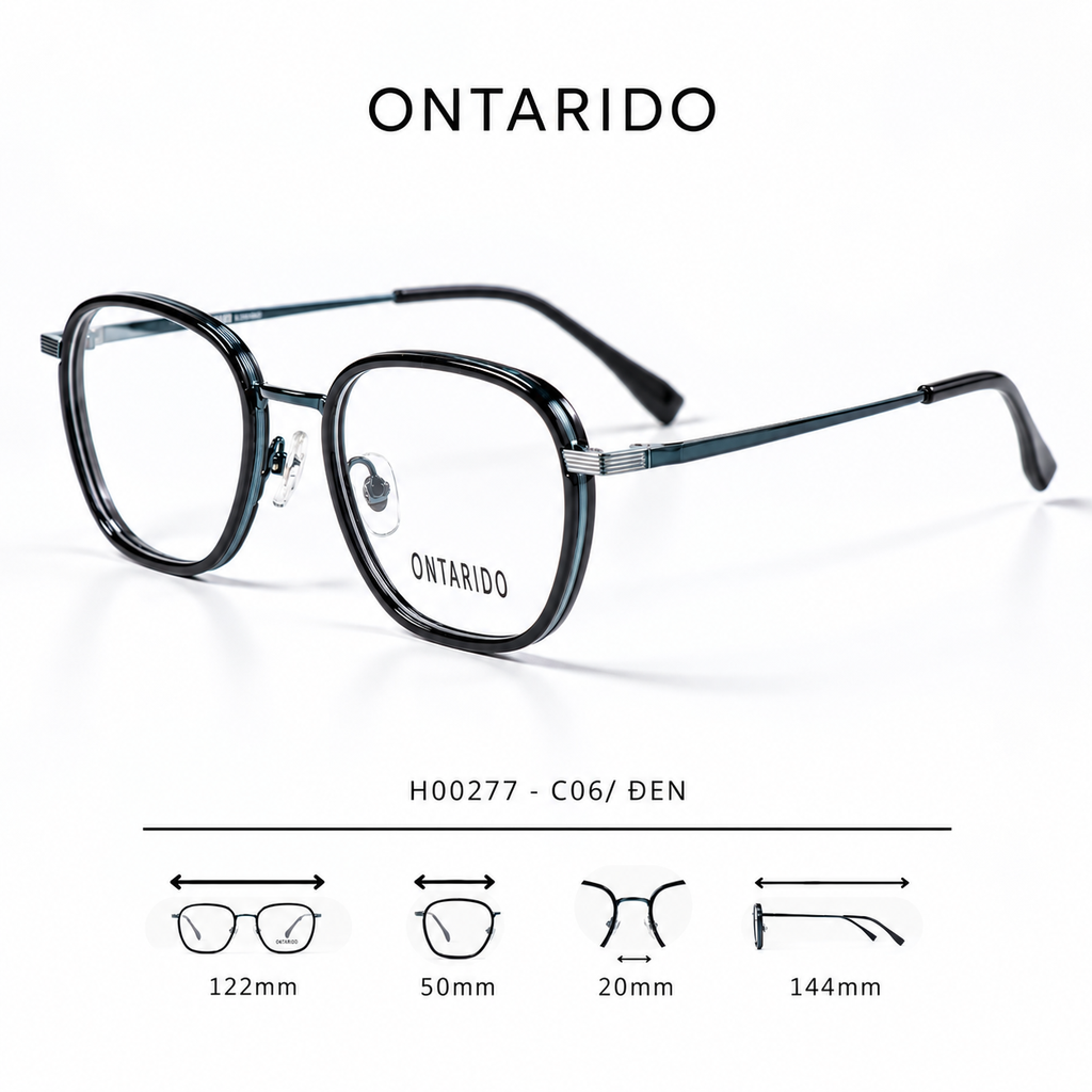 GỌNG KÍNH CẬN, HIỆU ONTARIDO, MÃ: H00277