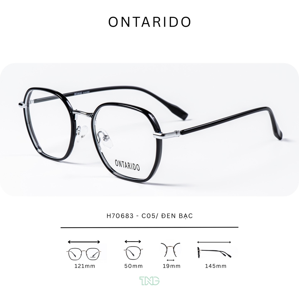 GỌNG KÍNH CẬN, HIỆU ONTARIDO, MÃ: H70683
