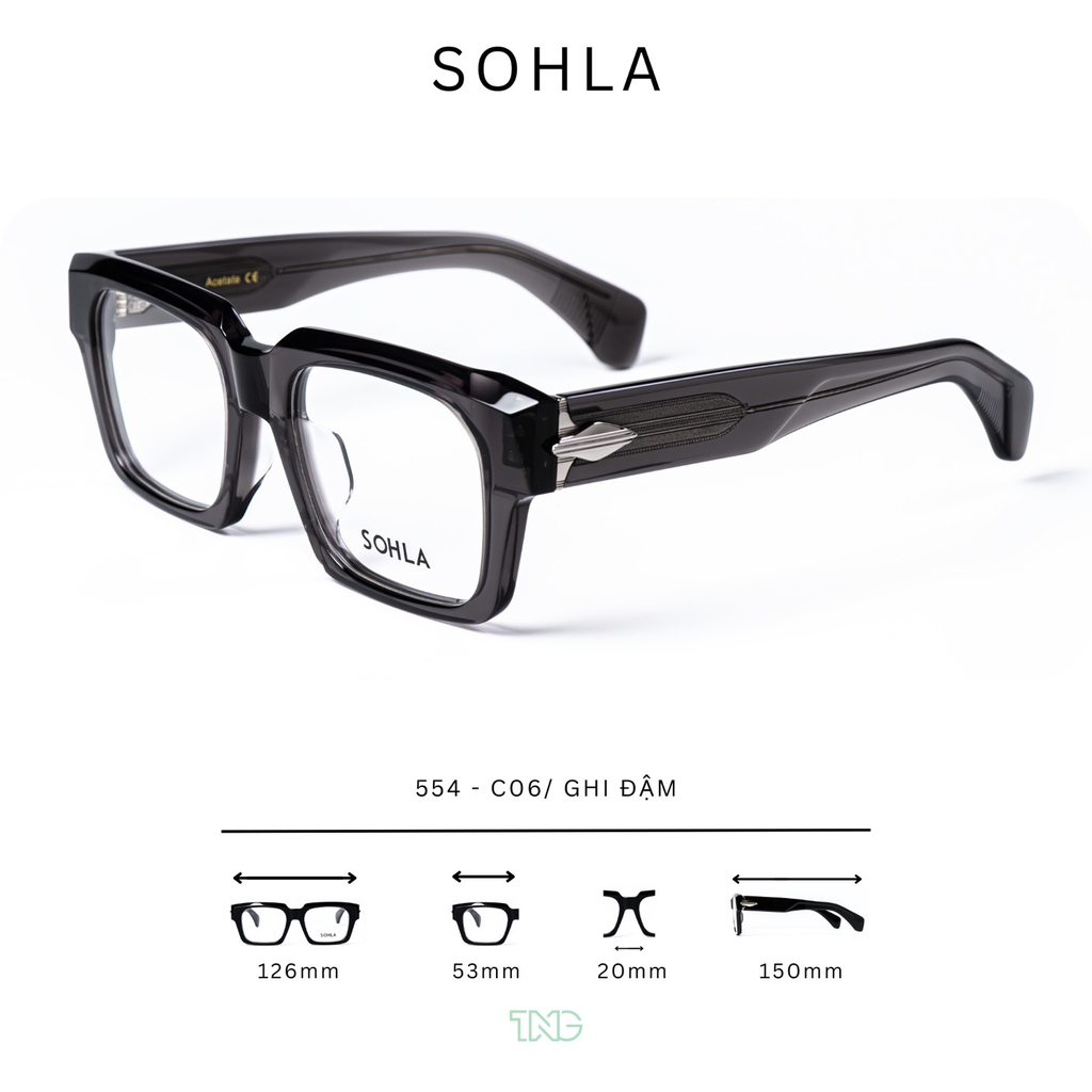 GỌNG KÍNH CẬN, HIỆU:SOHLA, MÃ 554