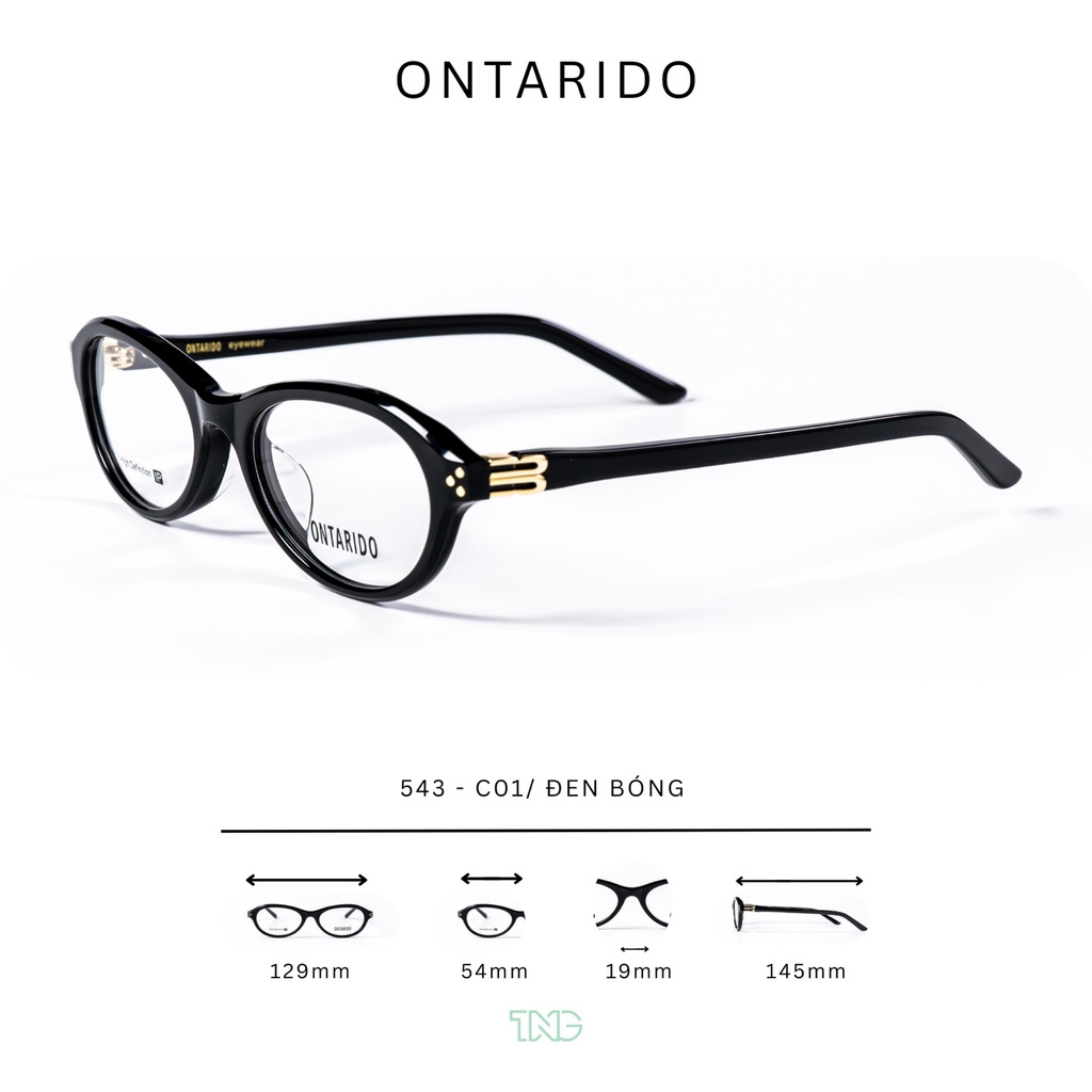 GỌNG KÍNH CẬN, HIỆU ONTARIDO, MÃ: 543