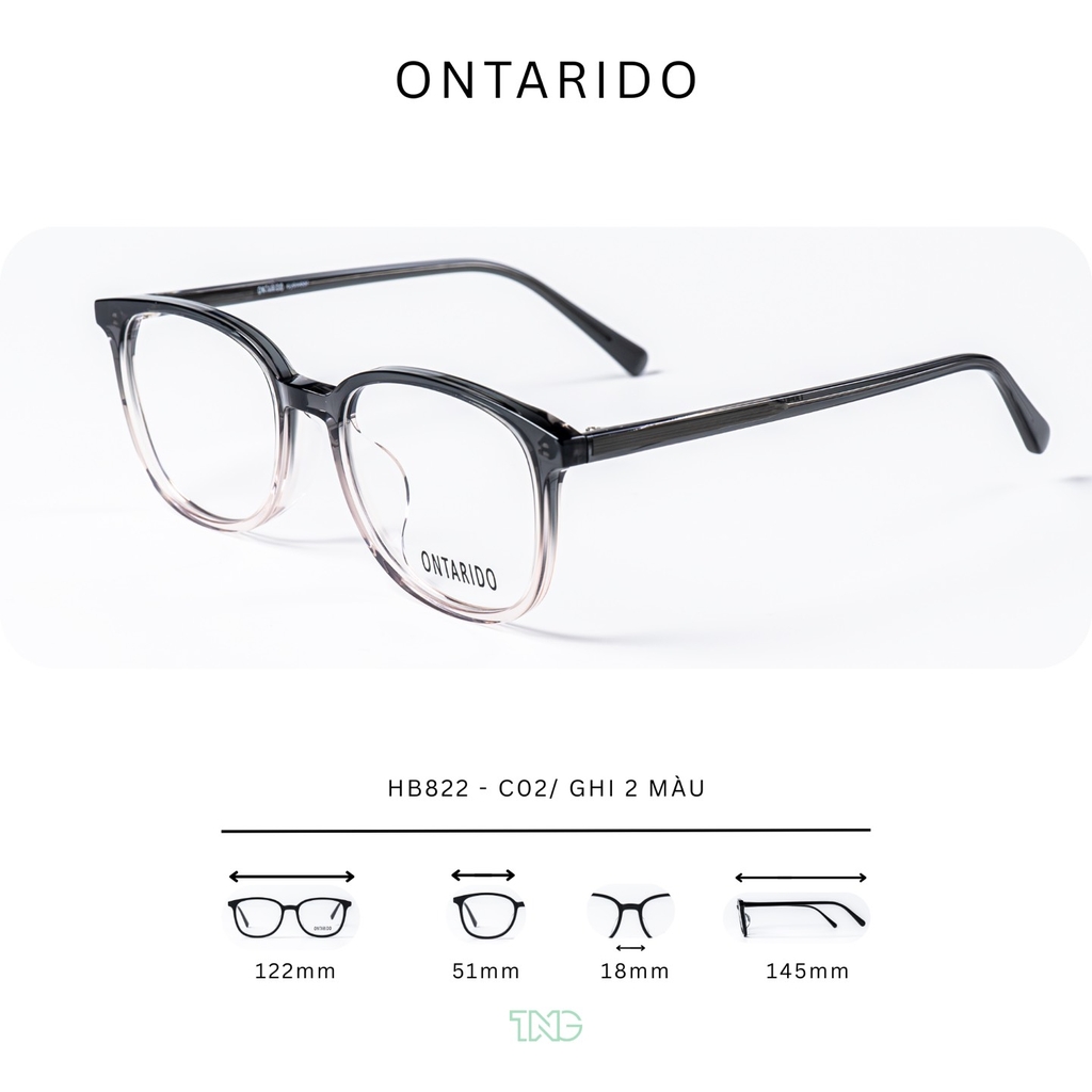 GỌNG KÍNH CẬN, HIỆU ONTARIDO, MÃ: HB822